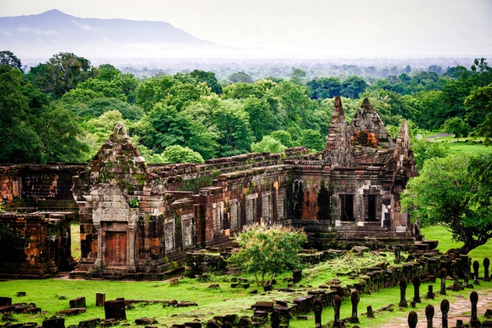 Vat Phou avec des paysages naturels impressionnants