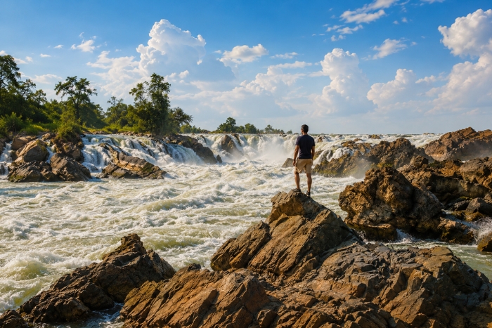 Un spectacle naturel saisissant aux chutes de Khone Phapheng