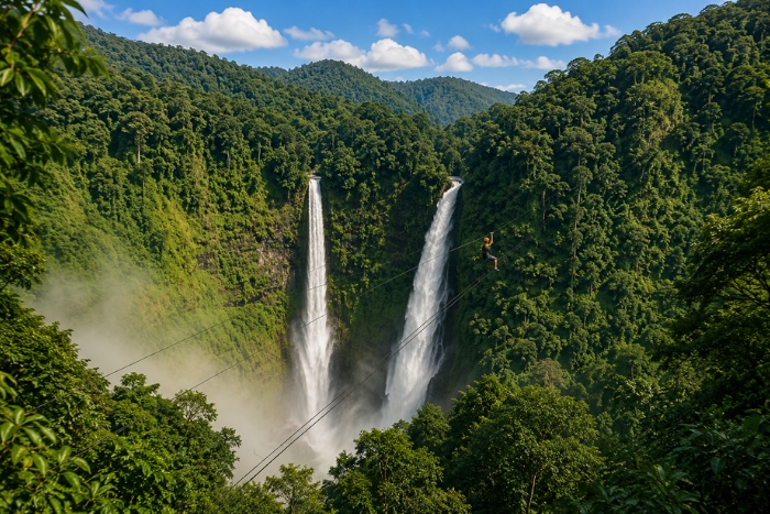 Vivre une aventure vertigineuse &agrave; Tad Fane pendant mon circuit Laos 15 jours