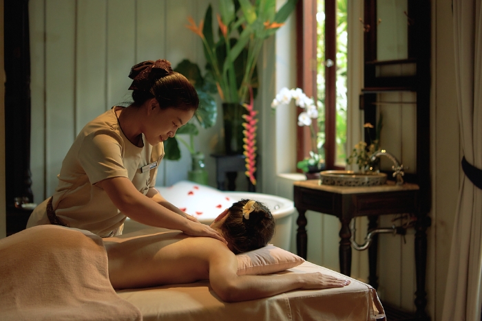 Moment de détente parfait lors d’un week-end entre filles à Luang Prabang