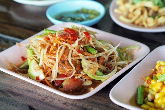 Tam Mak Hoong – salade de papaye verte laotienne