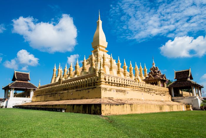 Où visiter au Laos en janvier ? Pha That Luang à Vientiane