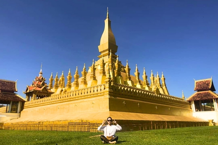 Le Pha That Luang - Laos en mars