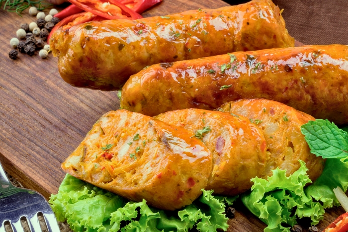 Sai Oua épicée, délice du Vientiane street food