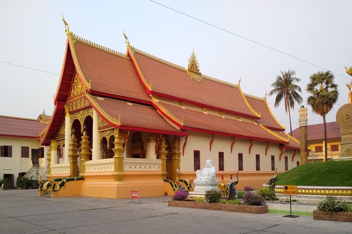 Wat Ong Teu Mahawihan à Vientiane,au Laos 