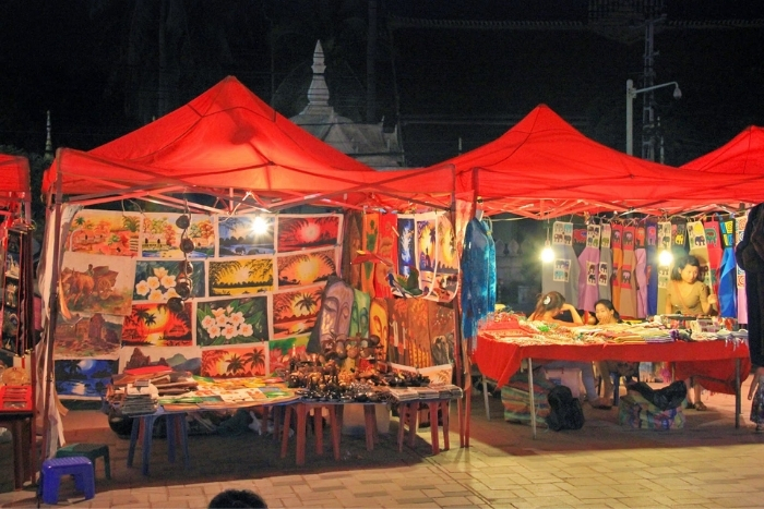 Le Marché De Nuit De Vientiane