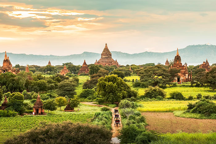 Une photo de Bagan
