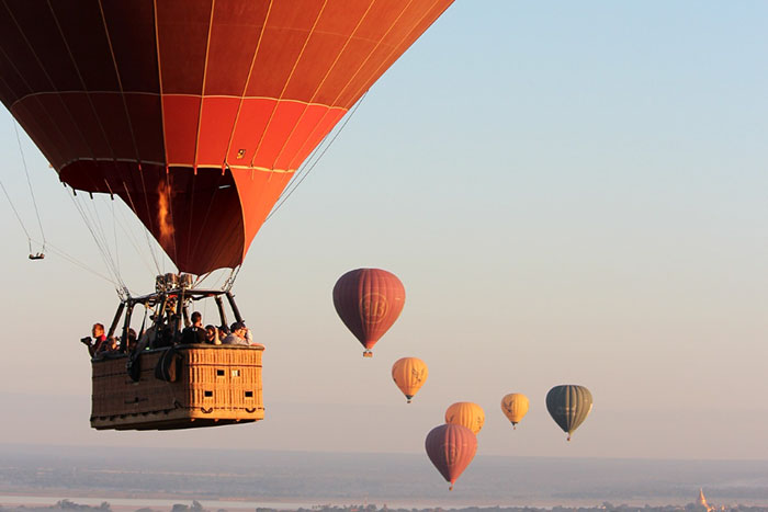 Vol en montgolfière à Bagan