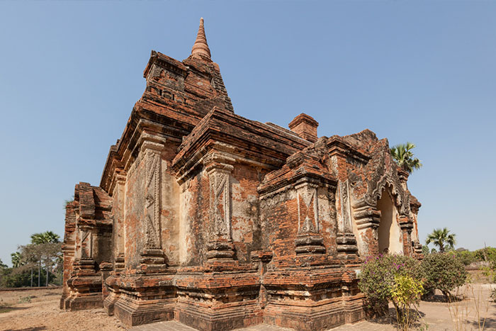 Un coin du temple Gubyaukgyi