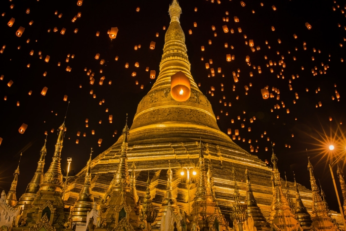 Pagode Shwedagon - les sites incontournable du circuit birmanie 15 jours