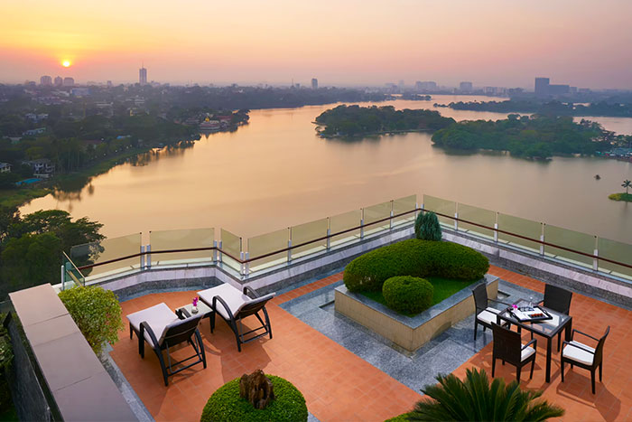 Vue du Meliá Yangon Hotel