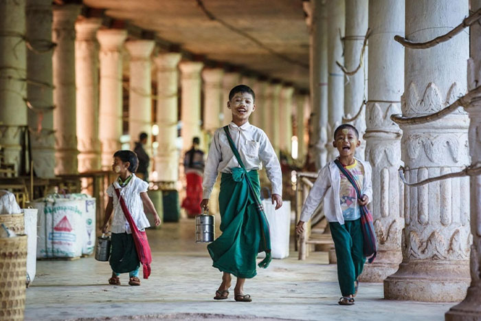 Longyi en Birmanie