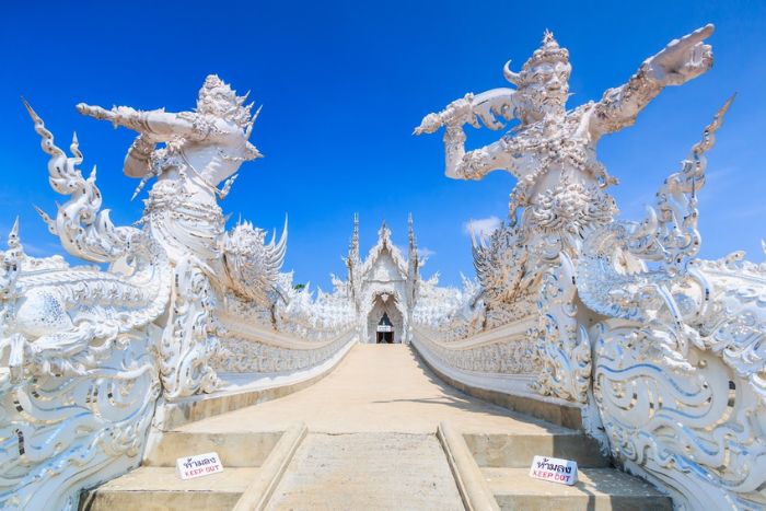 Le c&eacute;l&egrave;bre Temple Blanc de Chiang Rai