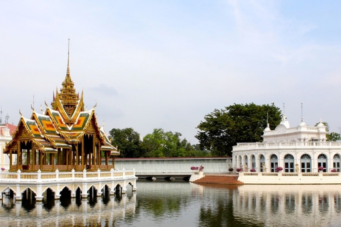 Le palais royal de Bang Pa-In, &eacute;galement connu sous le nom de Palais d&rsquo;&Eacute;t&eacute;, pr&egrave;s de Bangkok
