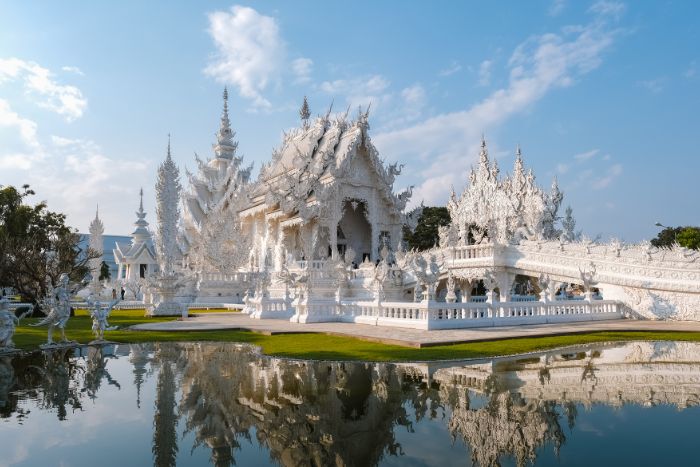 Que visiter en Thailande 12 jours ? Wat Rong Khun à Chiang Rai