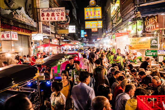 Ambiance dynamique à Bangkok 