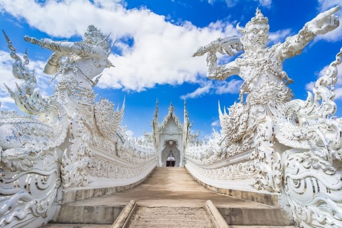 Wat Rong Khun – visite guidée dans un voyage luxe Thaïlande 2 semaines