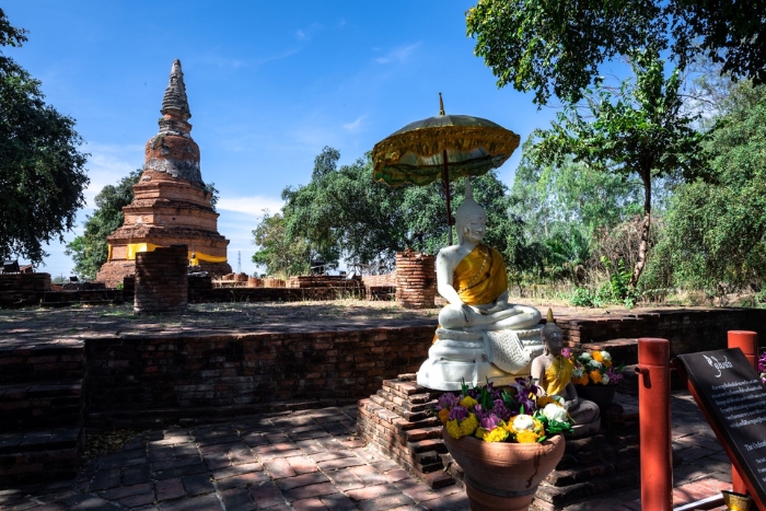 Wat Phra Ngam, un temple bouddhiste abandonn&eacute; depuis la chute d'Ayutthaya en 1767