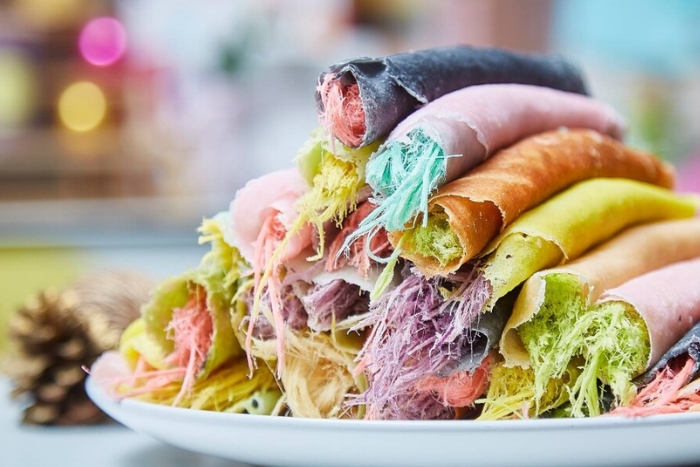 Roti Sai Mai, un des meilleures spécialités à Ayutthaya