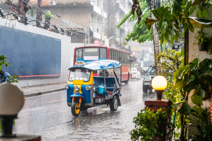 Météo aperçu à Ayutthaya pendant la saison des pluies