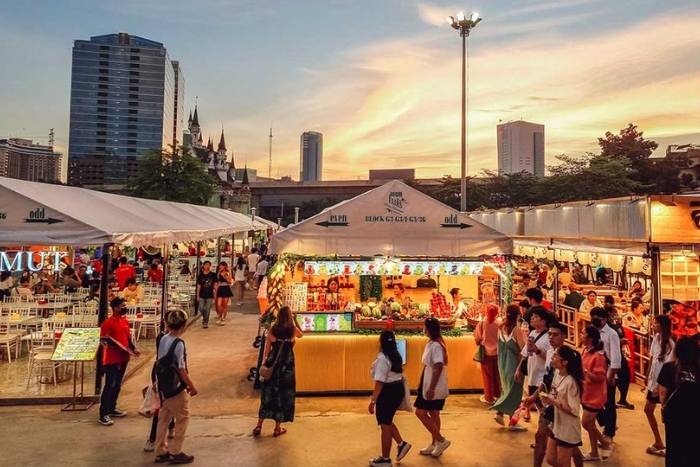 Explorez les marchés de nocture à Bangkok
