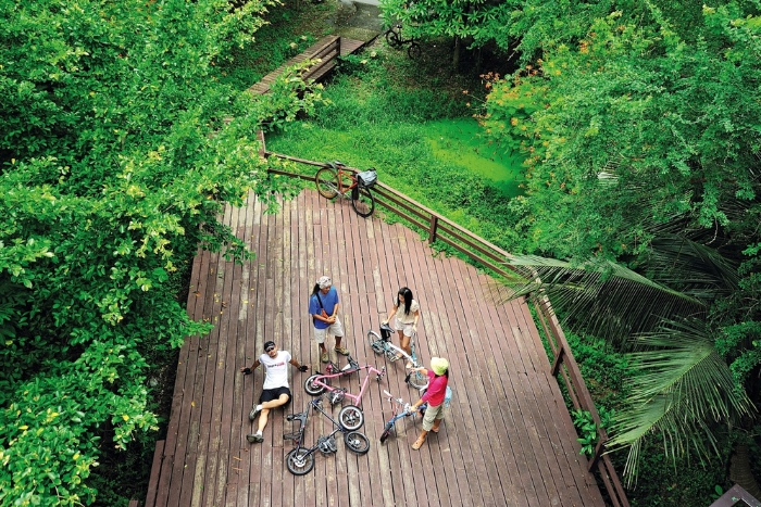 Le parc Si Nakhon Khuean &agrave; Bang Krachao