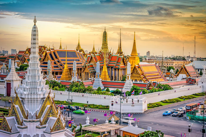 Grand Palais à Bangkok en Thaïlande