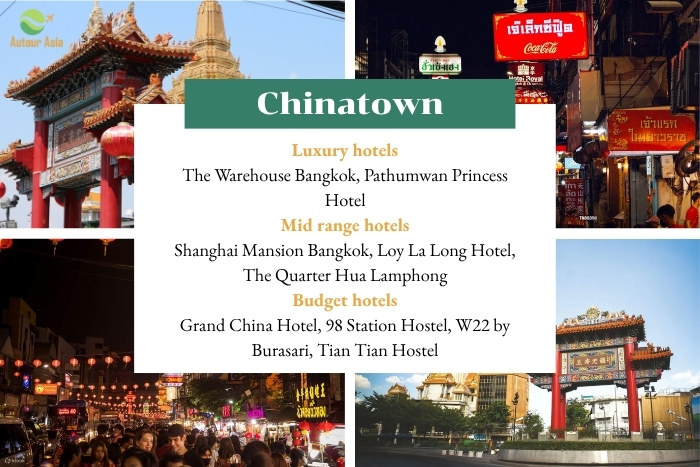 Quartier de Chinatown (Yaowarat) à Bangkok