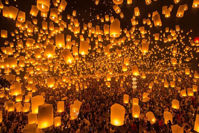 Yi Peng à Chiang Mai