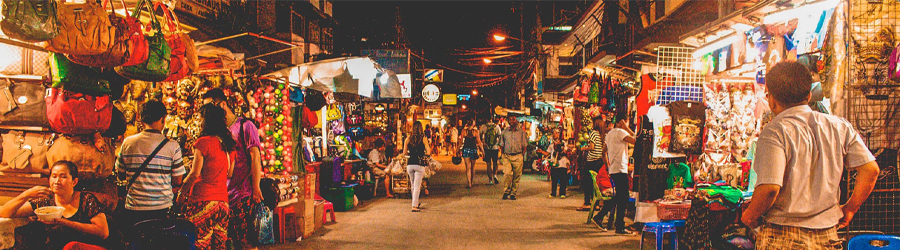 Faire du shopping au marché local à Chiang Mai
