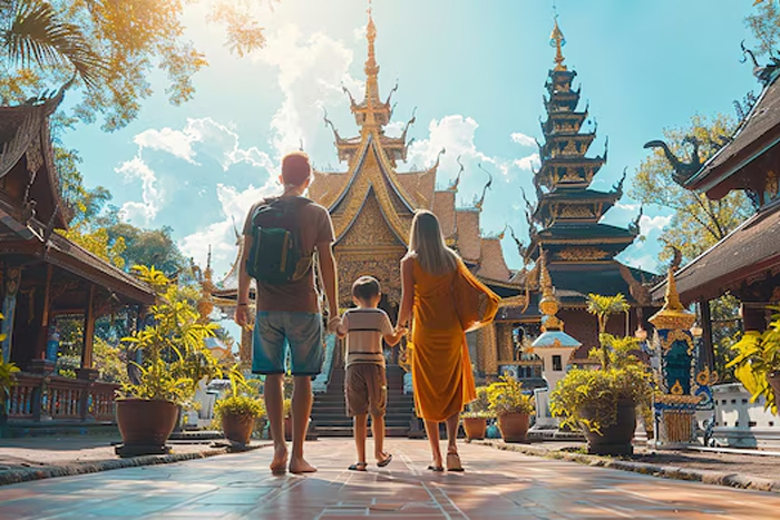 Visiter le Wat Phra That Doi Suthep avec des enfants 