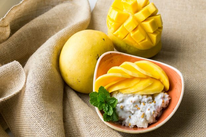 Riz gluant à la mangue (Khao Niew Mamuang)