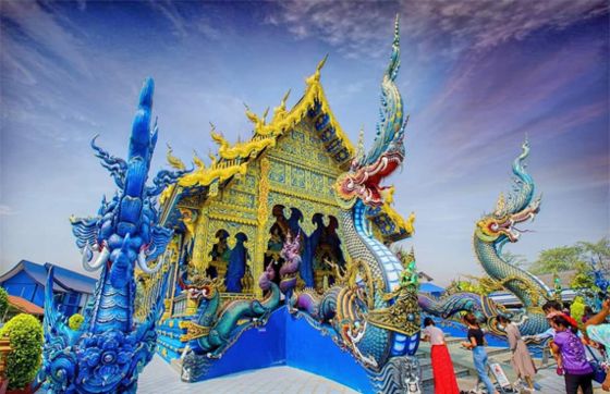 Wat Rong Suea Ten: Découvrez Lunique Temple Bleu En Thaïlande