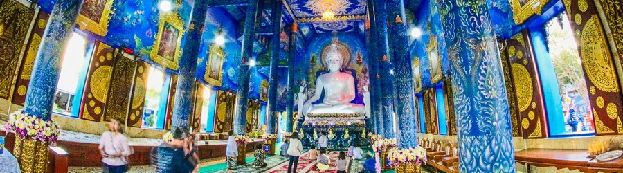 Wat Rong Suea Ten: Découvrez L'unique Temple Bleu En Thaïlande