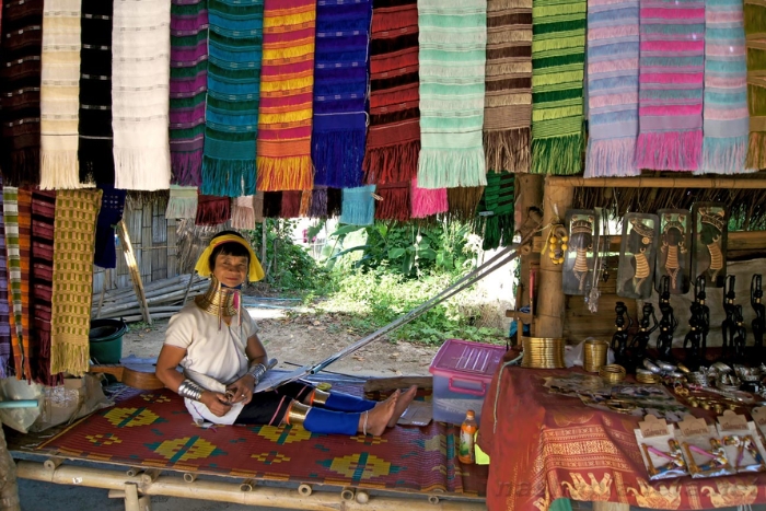 Village des Long Neck Karen &agrave; Chiang Mai