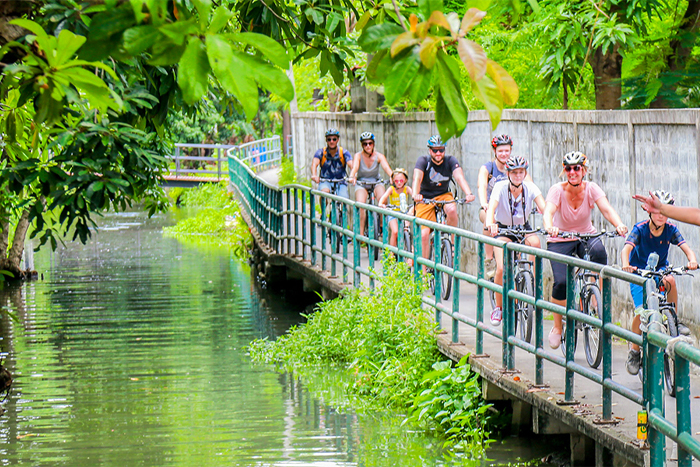 Une excursion à vélo d’une demi-journée à Bangkok