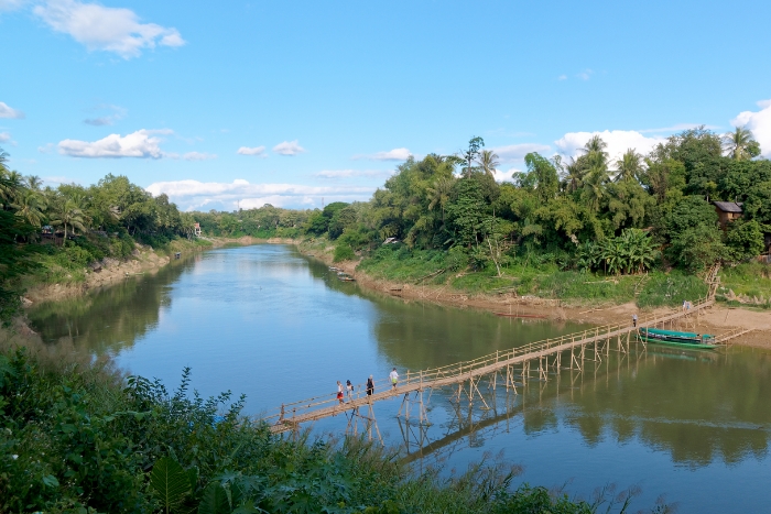Rivière Nam Khan à Luang Prabang durant un voyage Thaïlande Laos 2 semaines