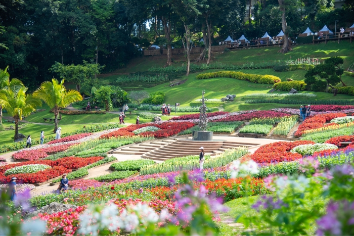 Jardin Mae Fah Luang un joyau floral du nord dans notre itinéraire Thaïlande Laos 2 semaines
