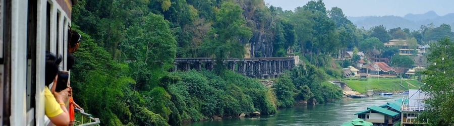 Pont de la rivi&egrave;re Kwai en Thailande