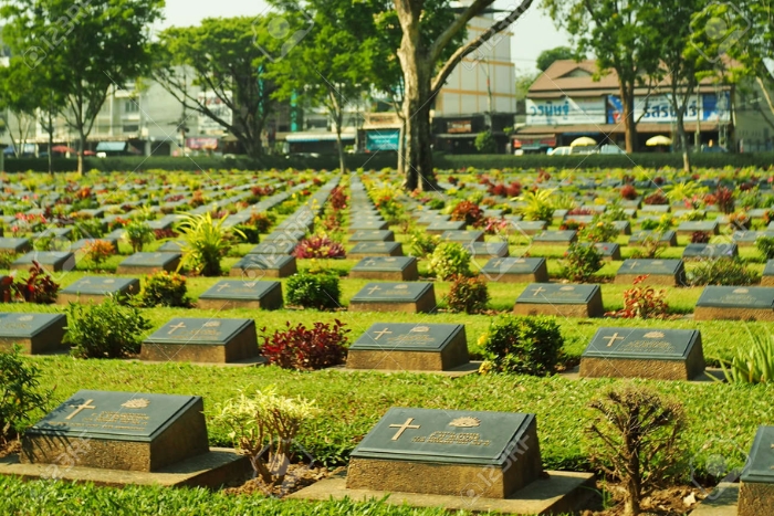 Le cimetière de guerre Kanchanaburi