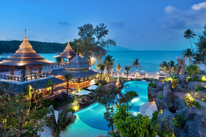 Les villas de luxe dans le complexe de Royal Muang Samui Villas, un hôtel 5 étoile à Koh Samui