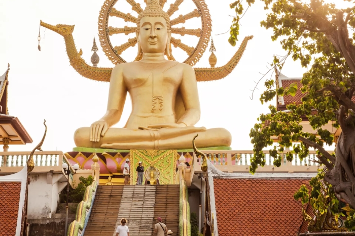 Wat Phra Yai, ou le temple du Grand Bouddha, Koh Samui, Tha&iuml;lande