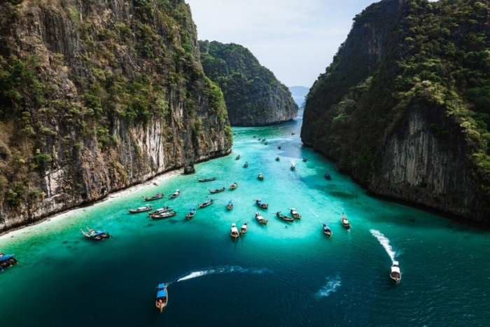 Pileh Lagoon, Phi Phi, Thailande