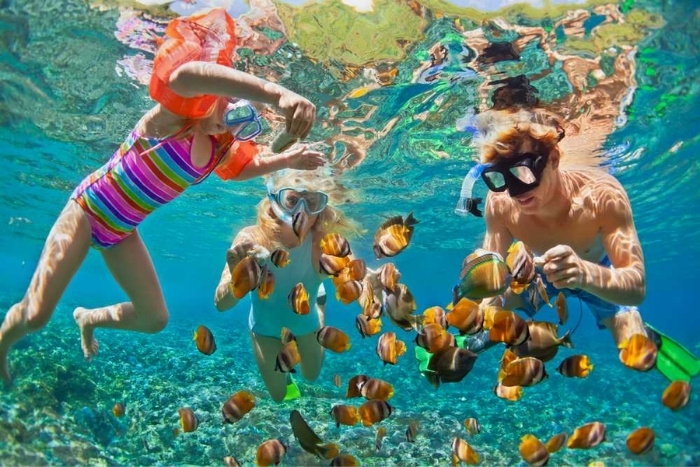 Faire du snorkeling ou de la plongée