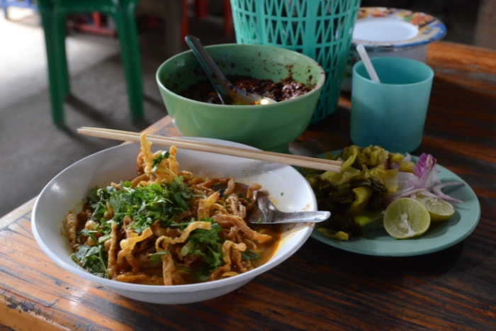 Mon d&eacute;jeuner du premier jour de l'itin&eacute;raire Mae Hong Son en 2 jours