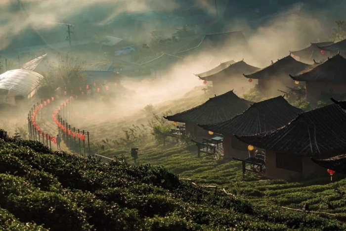 Le village chinois de Ban Rak Thai, à la frontière du nord de la Thaïlande et du Myanmar