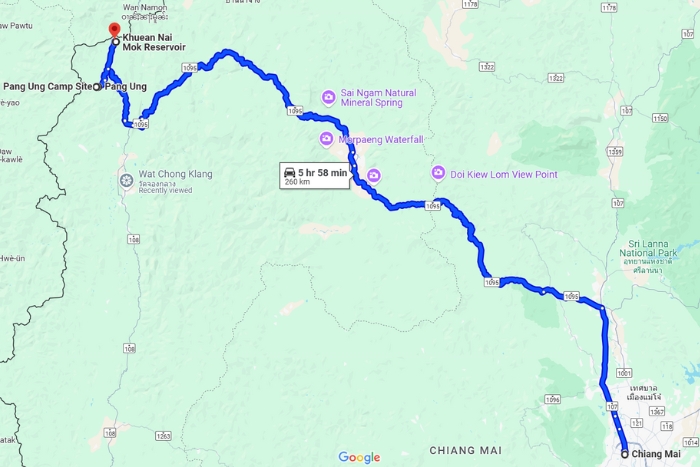 Comment Se Déplacer de Chiang Mai à Mae Hong Son ?