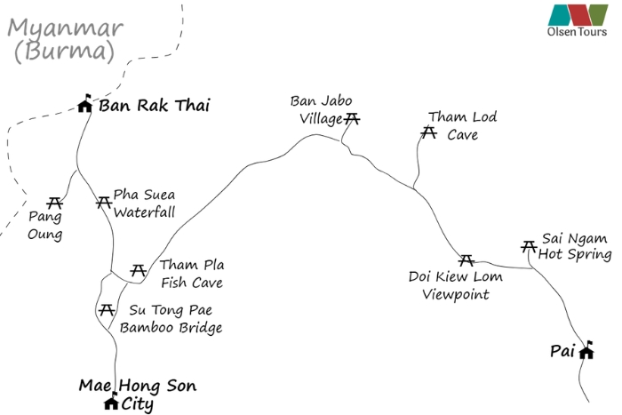 Comment se rendre à Ban Rak Thai ?