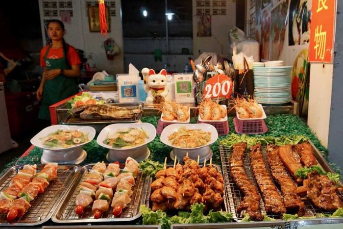 Cuisine de rue à Pattaya