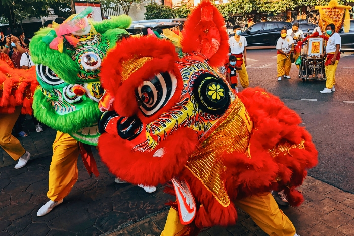 Le Nouvel An chinois et ses danses du lion
